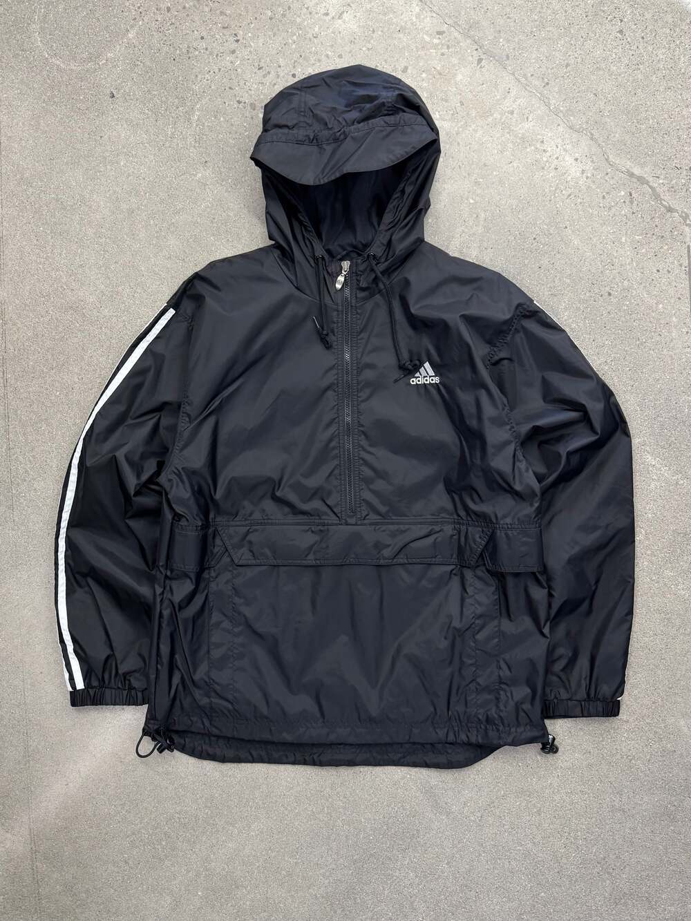 Vintage Adidas Quarter Zip Anorak Windbreaker Track Jacket - L
